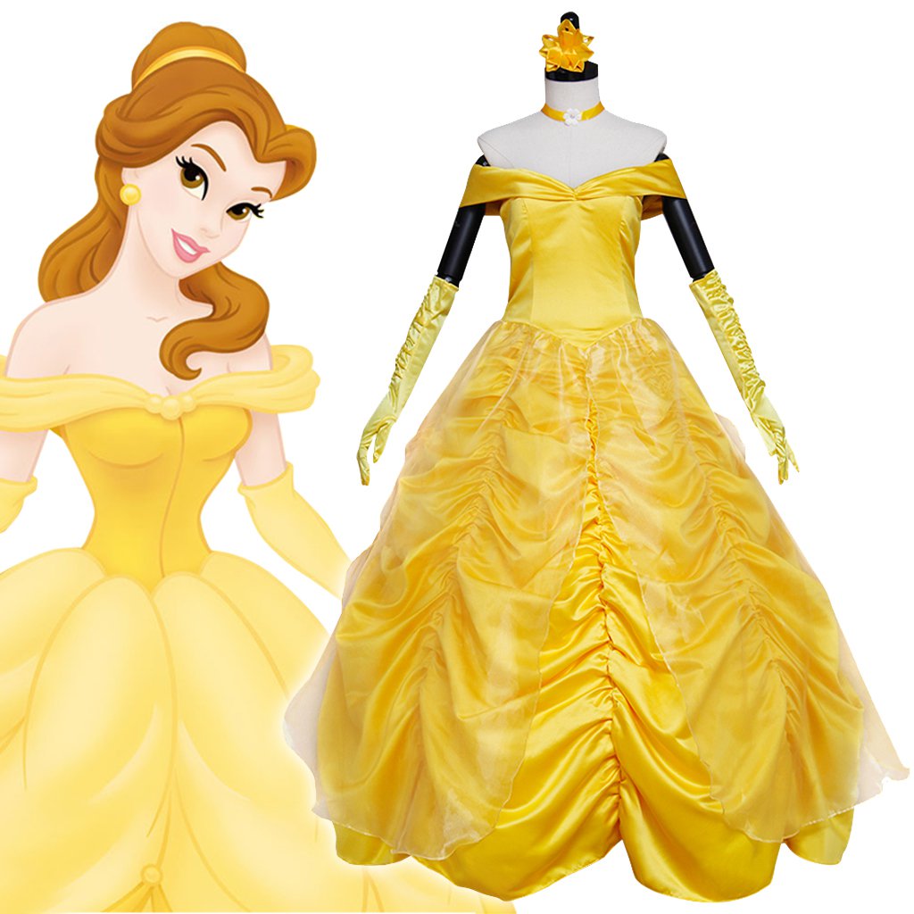 CosplayDiy Women's Beauty And Beast Princess Belle Dress Cosplay Costume Party