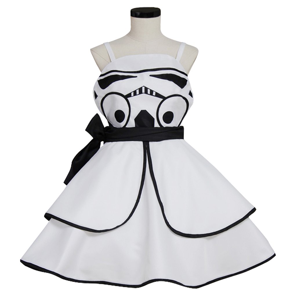 Cosplaydiy Women's Dress Star Wars White Soldier Cosplay CostumeFor Halloween Party