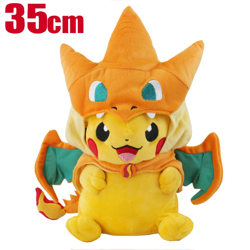 Pokemon Center Mega Tokyo Happy Pikazard Pikachu Charizard Plush Toys