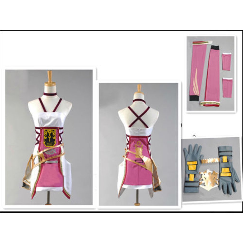 Final Fantasy 13-2 FF XIII -2 Serah Farron Cosplay Costume For Party