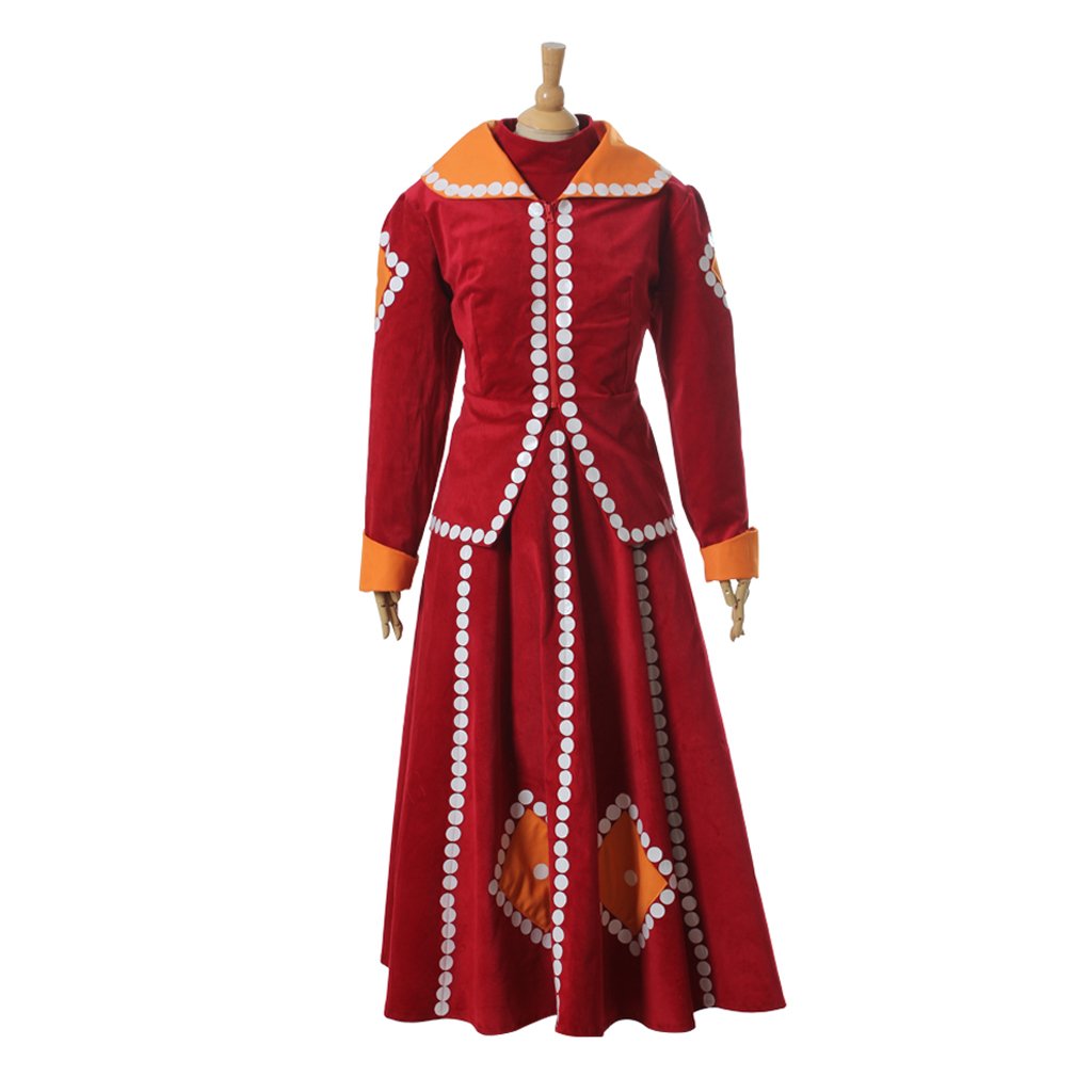 Adult's Costume Cosplay Mary Poppins Red Top Skirt Costume for Carnival Party Events