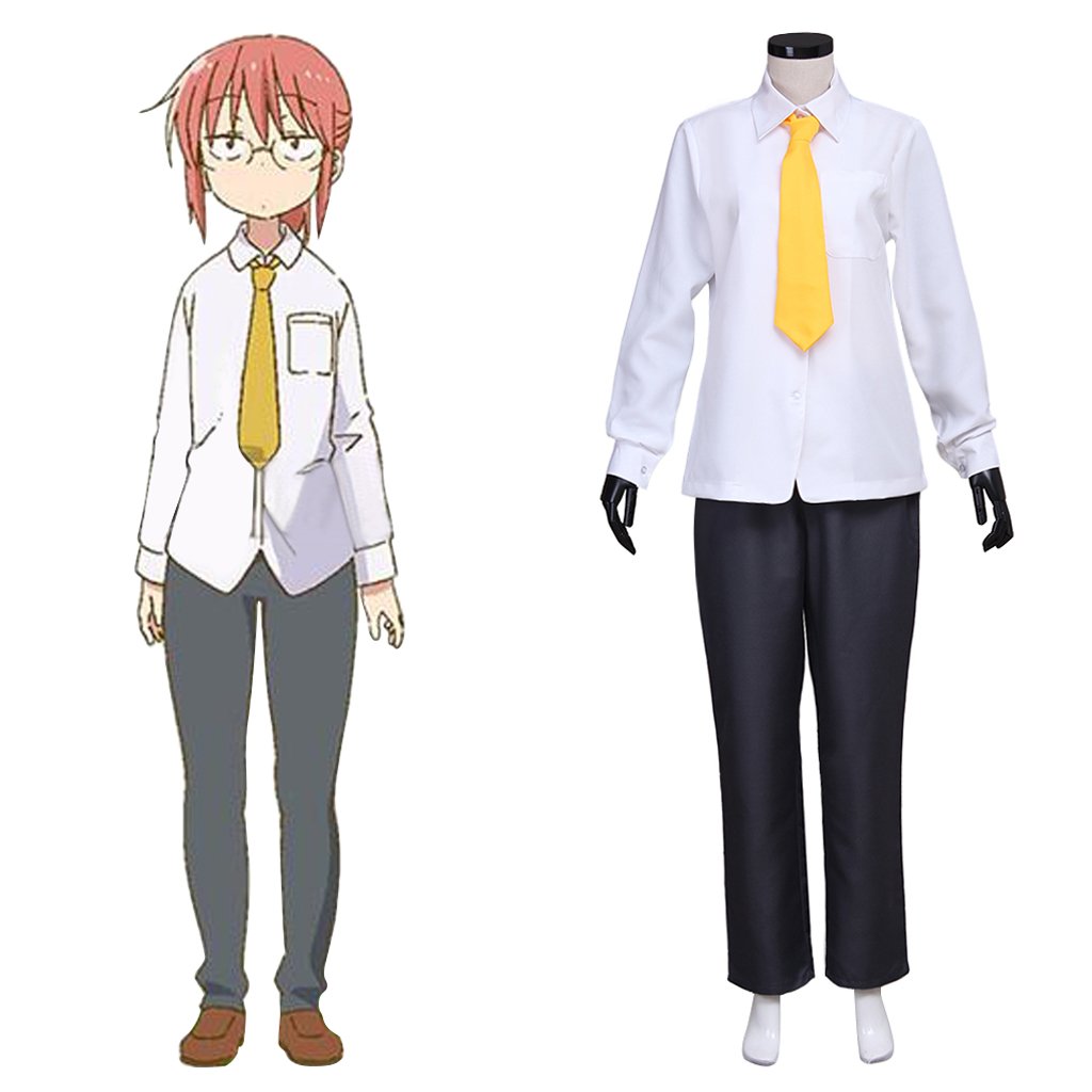 Anime Kobayashi-san Chi no Maid Dragon Adult's Custom Made Shirt Pants Costume Cosplay