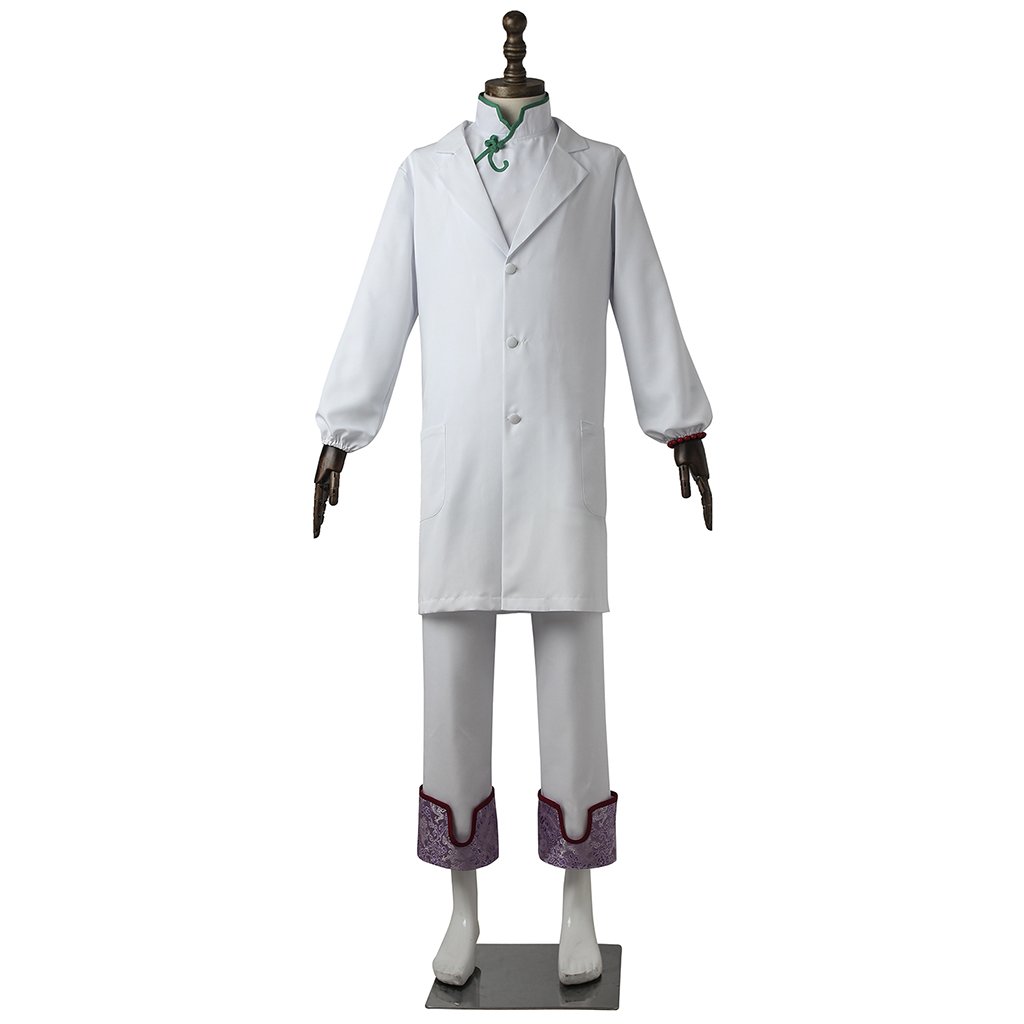 Hozuki no Reitetsu Geddan Costume Cosplay Adult's Custom Mad White Outfit Cosplay