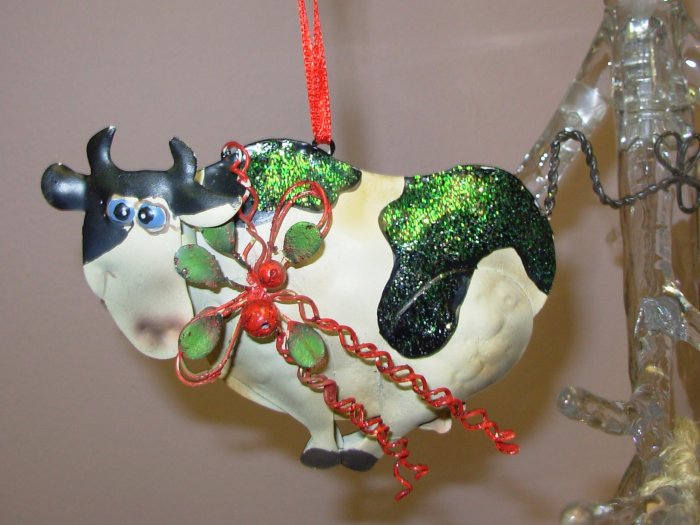 whimsical cow christmas ornament new ganz home holiday decor whimsical cow christmas ornament new ganz home holiday decor