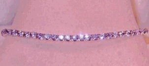 Swarovski Crystal Violet Anklet