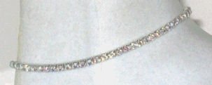 Swarovski Crystal Aurora Borealis Anklet