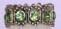 Swarovski Peridot Lace Ring