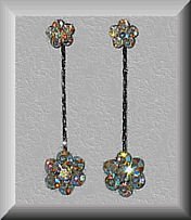 Swarovski Rani Clear Aurora Borealis Earrings