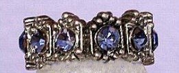 Swarovski Crystal Tanzanite Lace Ring