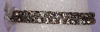 2 Strand Black Diamond Bracelet