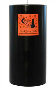 Black Cat pillar candle 3" x 6"