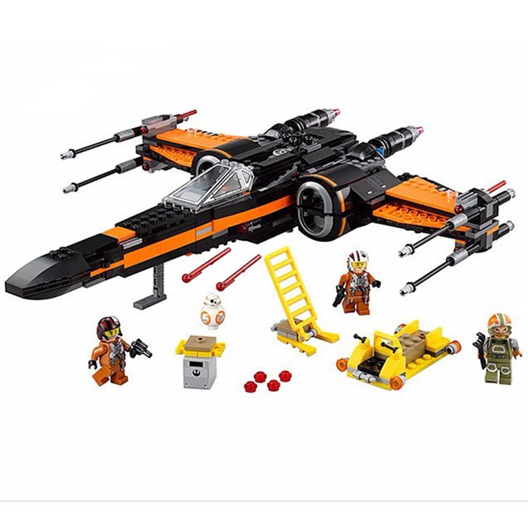 Star Wars X-Wing Fighter Jet Plane Force Awaken Lego Compatible Toy