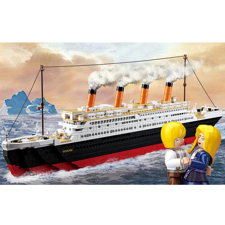 Lego Compatible Titanic Cruise Ship Vessel Love Couple Jack Rose Figure
