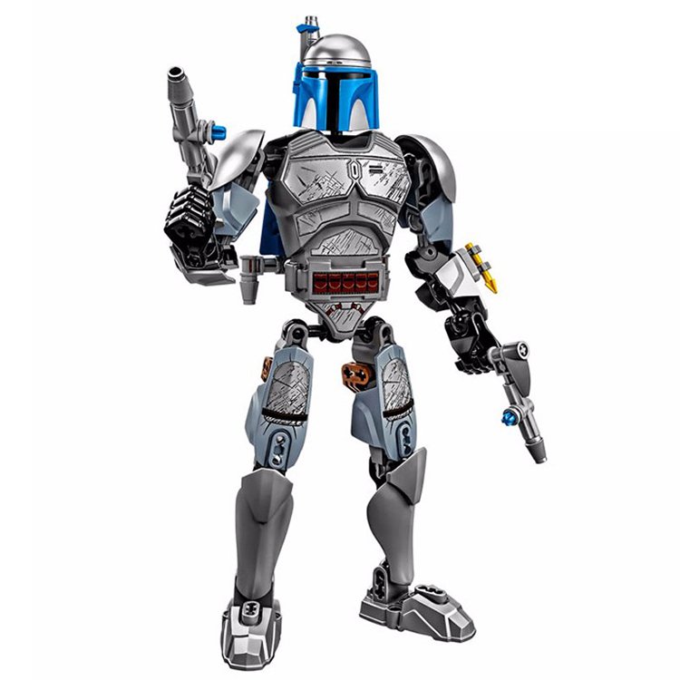 Star Wars Jango Fett Bounty Hunter Jedi Space Warrior Figure Lego Compatible Toy