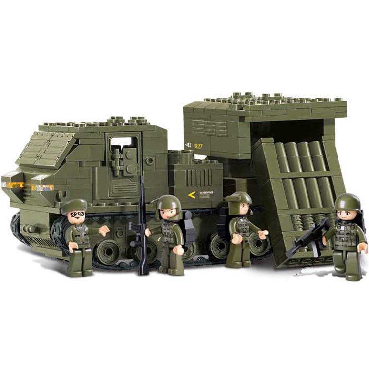 Sluban Military Army Battle War Missile Tank Truck Soldier Lego Compatible Toy