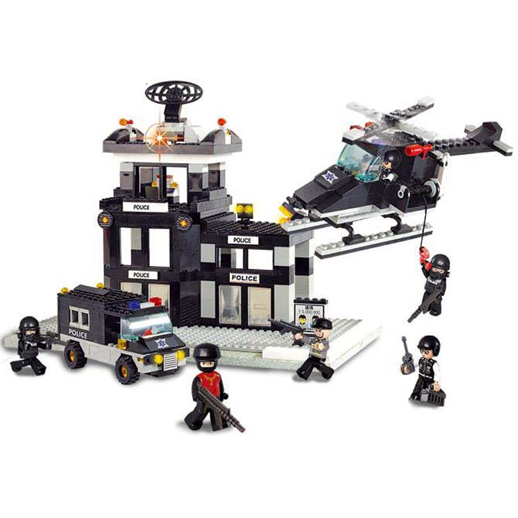 City Police Swat Precinct Training Station Camp Lego Compatible Toy