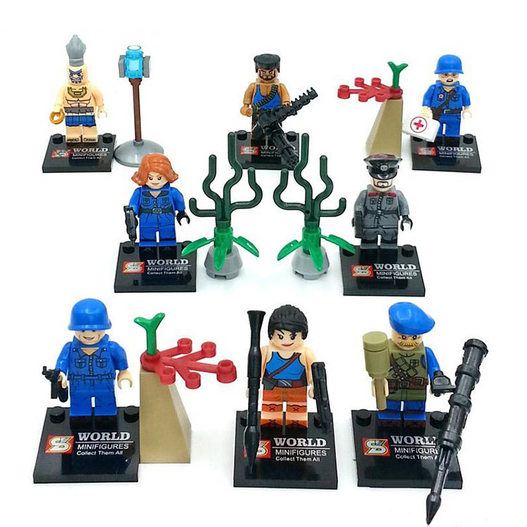 Super Hero Military Army Battle War Soldier Minifigure Compatible Lego Toy