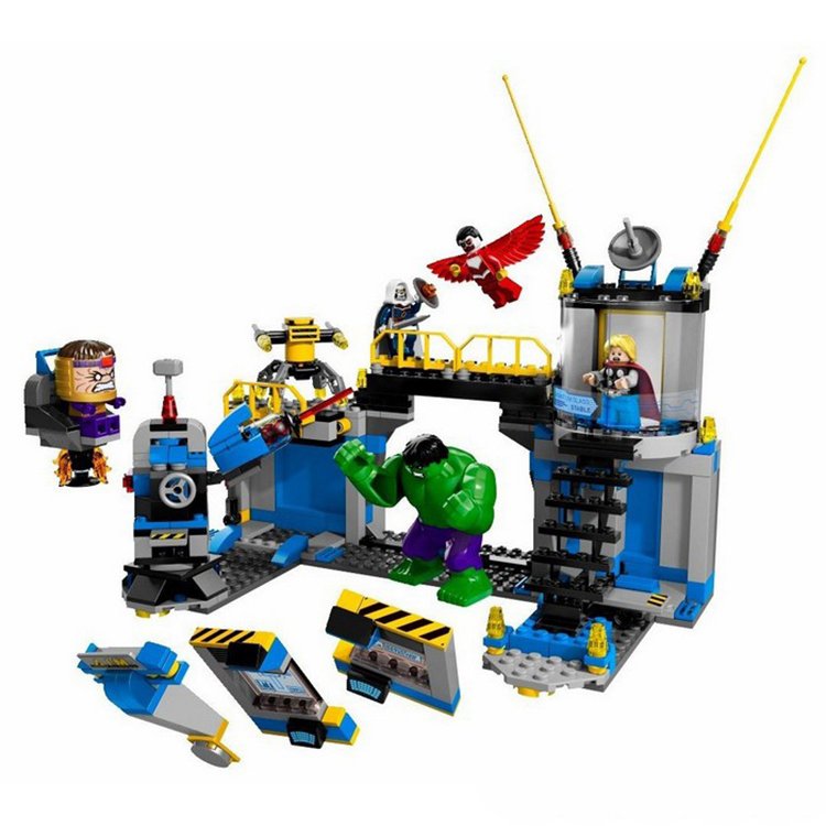 Hulk Lab Smash Thor Modok Falcon Taskmaster Hero Minifigure Lego Compatible Toy