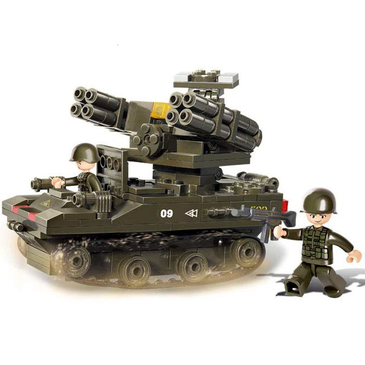 Military Army Battle Missile Launcher Tank Vehicle Lego Compatible Toy