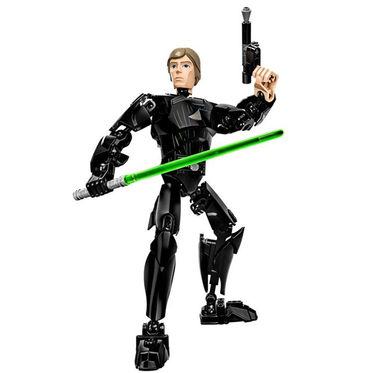 Star Wars Lego Compatible Toy Luke Skywalker Jedi Warrior Light Saber Figure