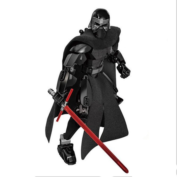 Star Wars Kylo Ren Jedi Warrior Lightsaber Action Figure Lego Compatible Toy