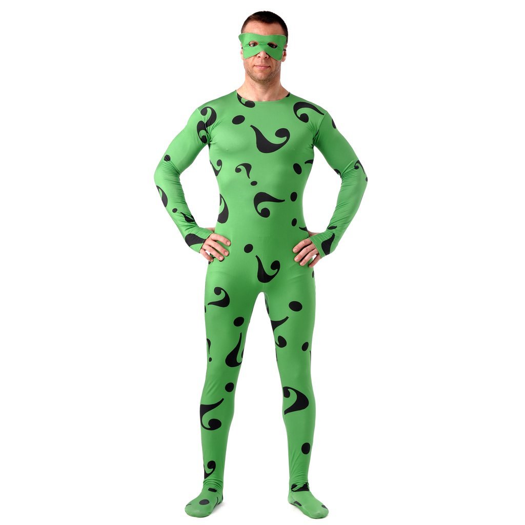 Batman The Riddler bodysuit zentai cosume cosplay Batman Movie Costumes