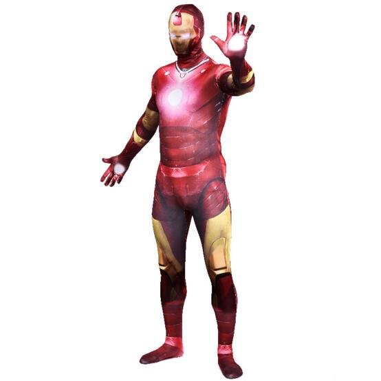 Ironman Cosplay Bodysuits for Adult, Halloween Costumes Gift