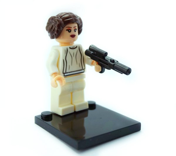 Star Wars Princess Leia Minifigure with Blaster Lego Compatible