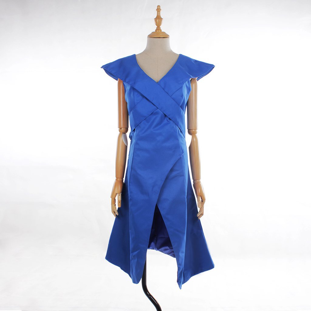 Game of Thrones Daenerys Targaryen Blue Dress Women's Costume For Halloween Party