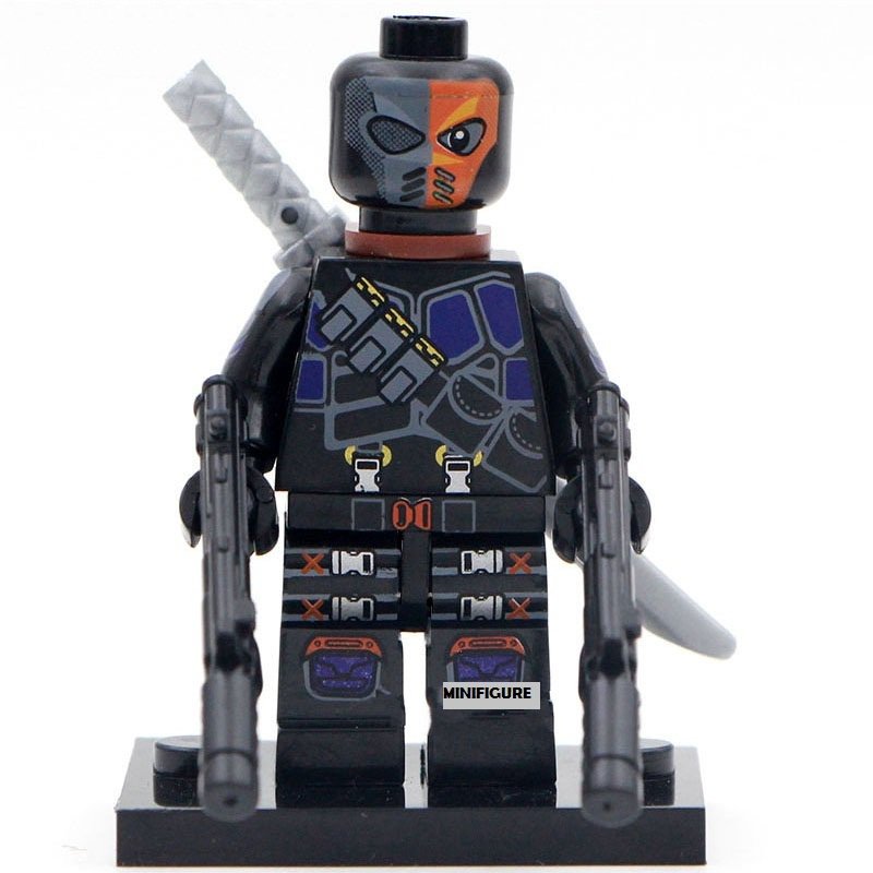 Deathstroke with Weapon Minifigures Lego Compatible toys action figure