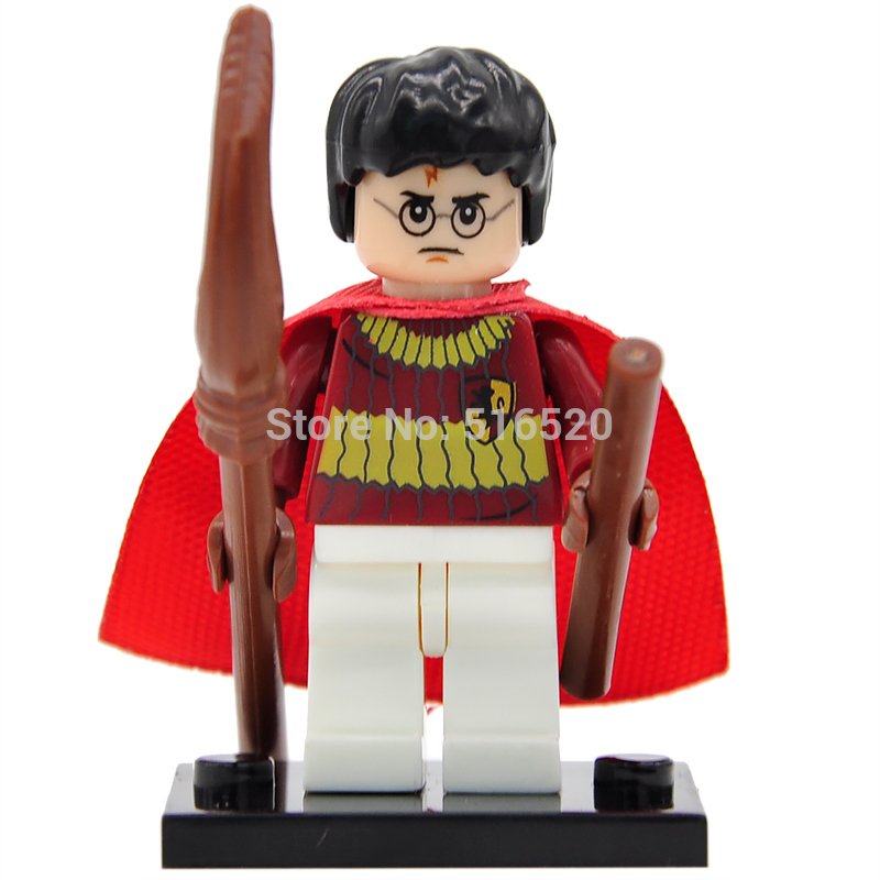 Harry Potter with broom Minifigures lego Compatible Toys