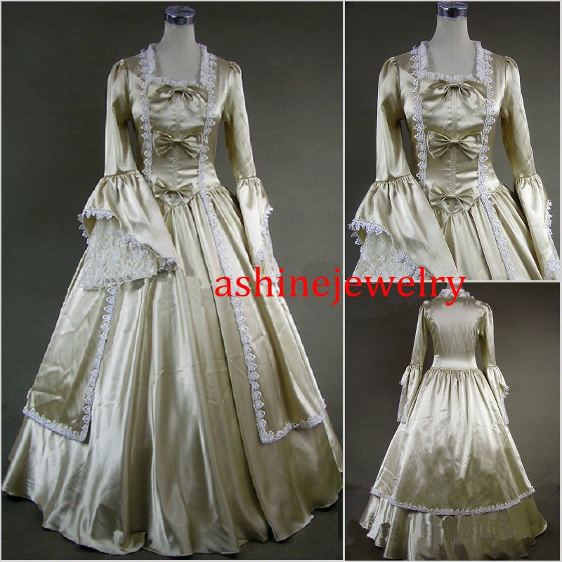 Women's Cosplay Dress Rococo Baroque Ball Gown Victorian Champagne Party Dress Gift Idea