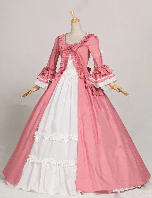 Women's Dress Recoco Carnival Party Dress Cosplay Party Pink Victoria Dress