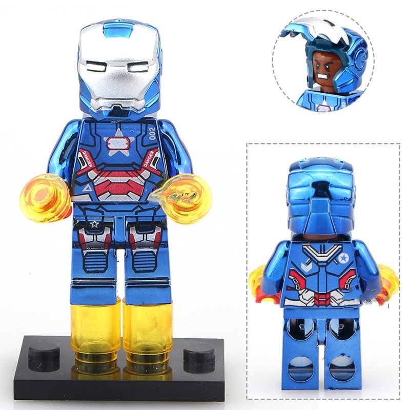 Iron Man Patriot Super Heroes Minifigure Compatible Toy