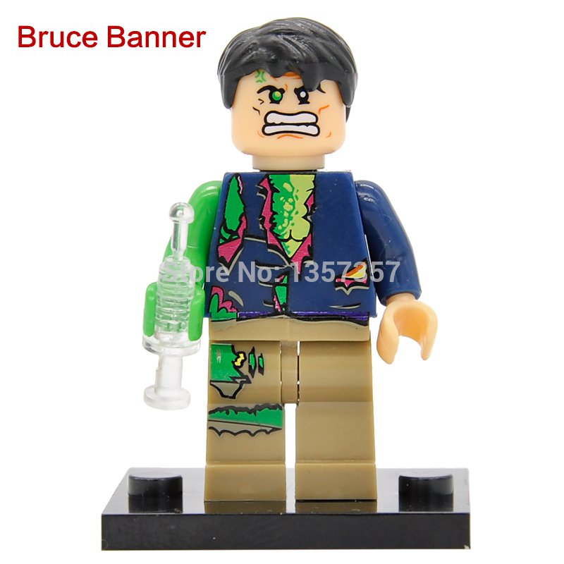 Lego Marvel Bruce Banner Hulk Minifigures Avengers Compatible Toy