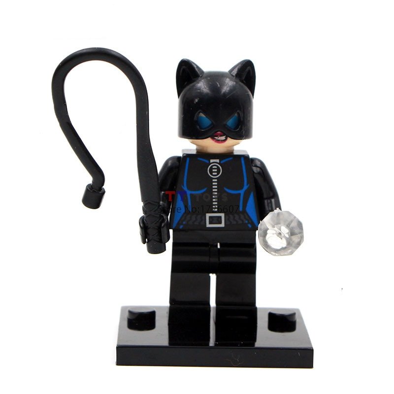 Cat Woman DC Super Heroes Minifigures Lego Compatible Toy