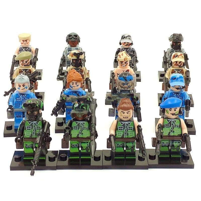 Anti-terrorism leader military minifigure Lego Compatible Toy