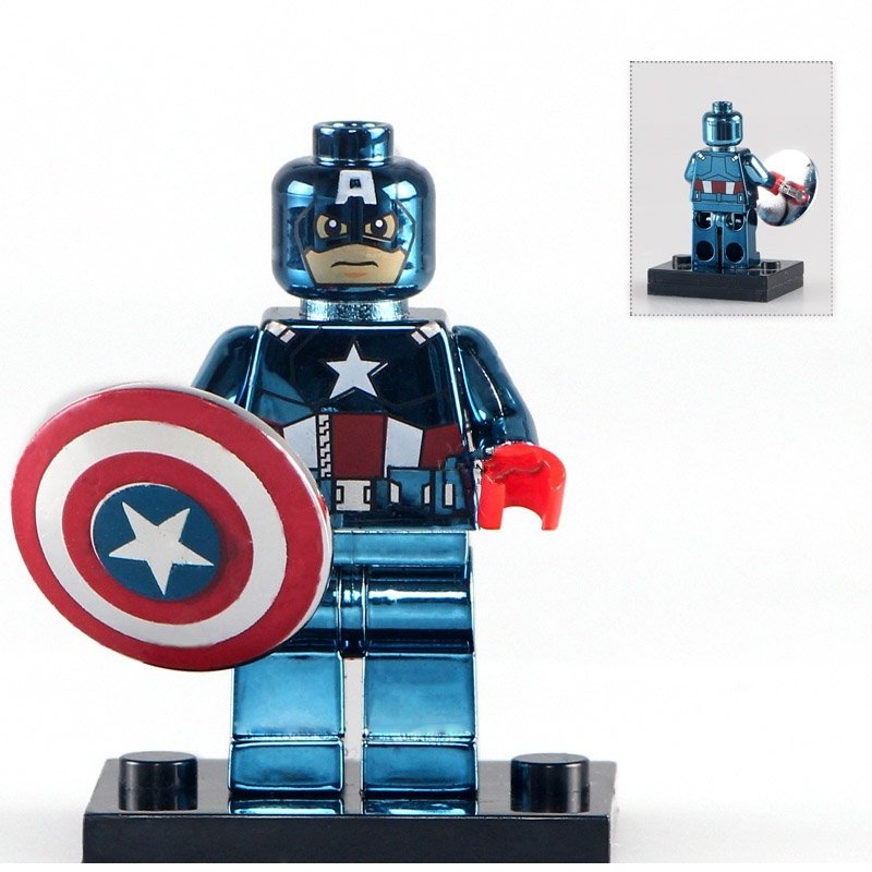 America Captain Custom Superhero Minifigure Lego Compatible Toys