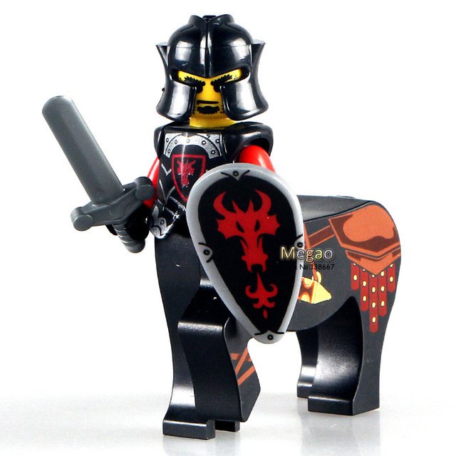 Dragon Knight Type D Medieval Castle Minifigure Lego Compatible Toys
