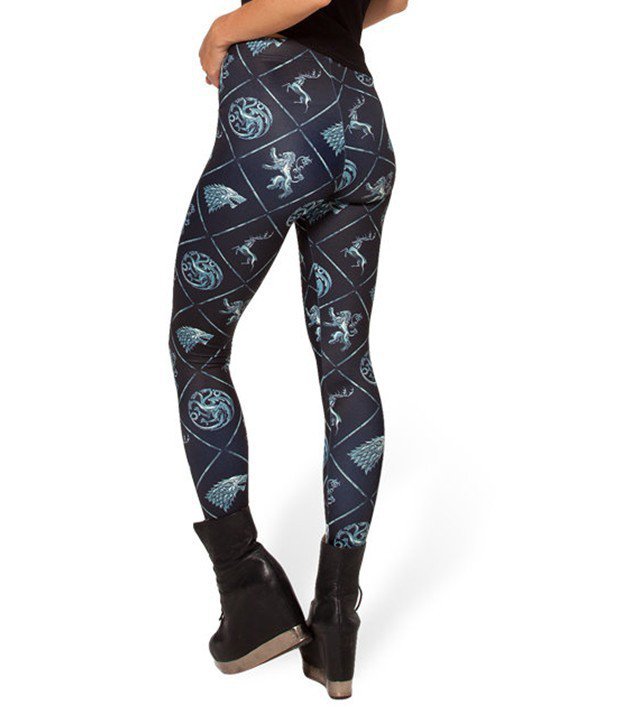 Animal Stamps Workout Leggings Spandex Dragon Tights Deer Lion Pants for Woman Leggings