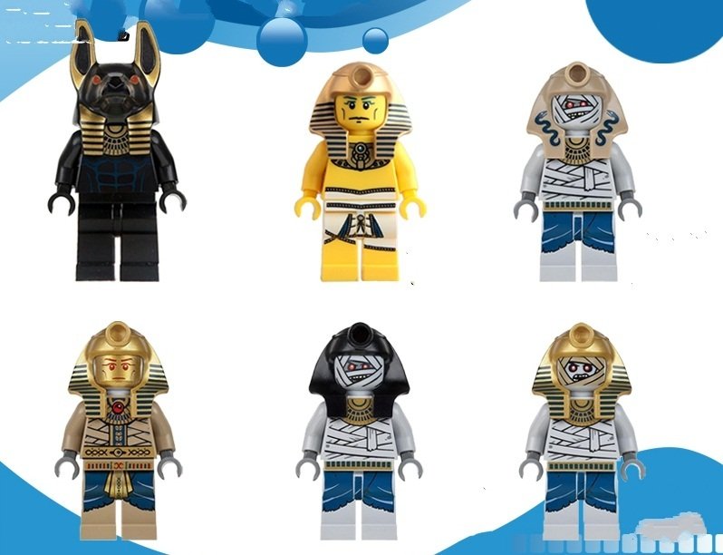 Pharoah Mummy Warrior Egyptian medieval Lego Minifigure Compatible toy
