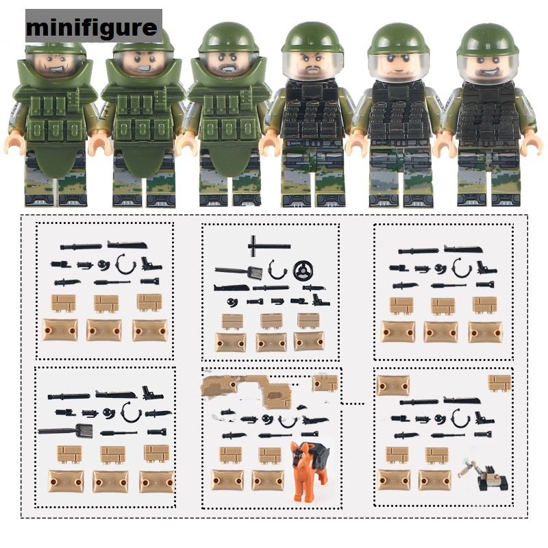 SWAT Bomb Squad Anti Violence military minifigure Lego Compatible Toy