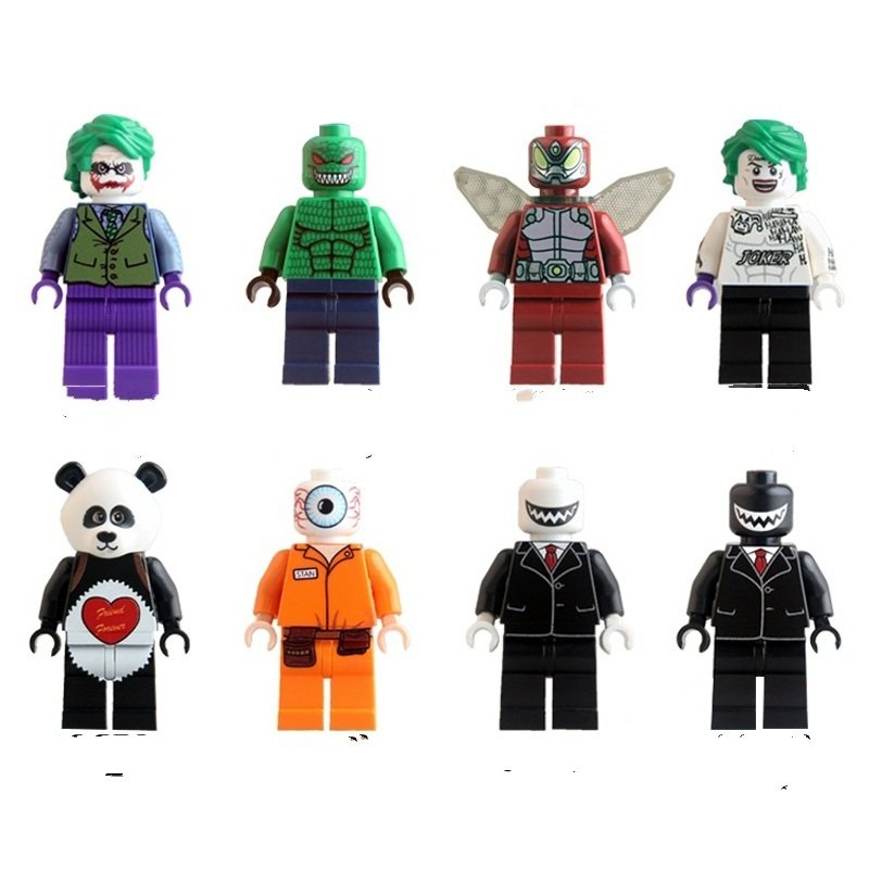 Joker Killer Croc with Tommy Gun Lego Minifigure Compatible Toy