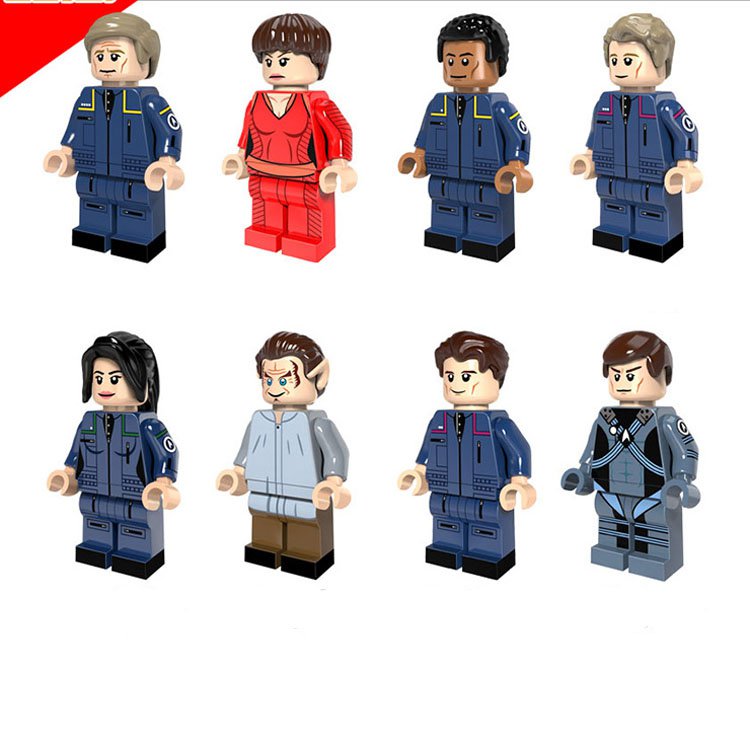Star Trek Enterprise Uhura Scotty Eoward building Lego Compatible toys