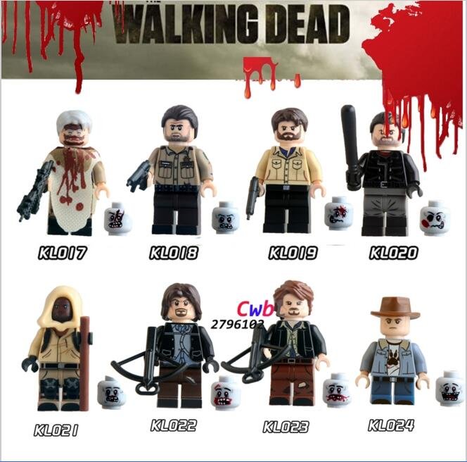 The Walking Dead Minifigures building blocks Lego Compatible toys
