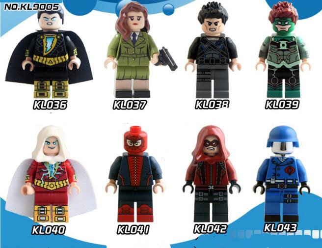 Colle Black Adam Carter Red Arrow Green Lantern Lego Minifigures Compatible Toys