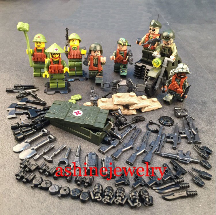 Vietnam War Easter Offensive American Soldiers minifigures Lego Soldiers sets Compatible Toys