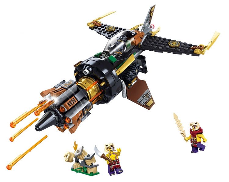Ninjago Movie sets Manta Ray Bomber Lego minifigures Compatible Toys