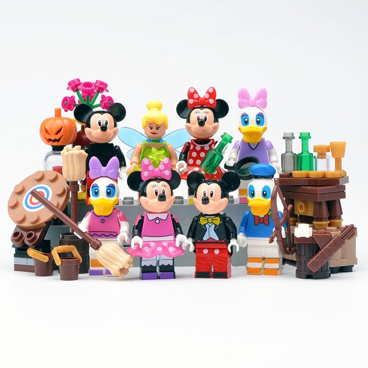 Duck Mouse minifigures Lego Disney sets Compatible Toys