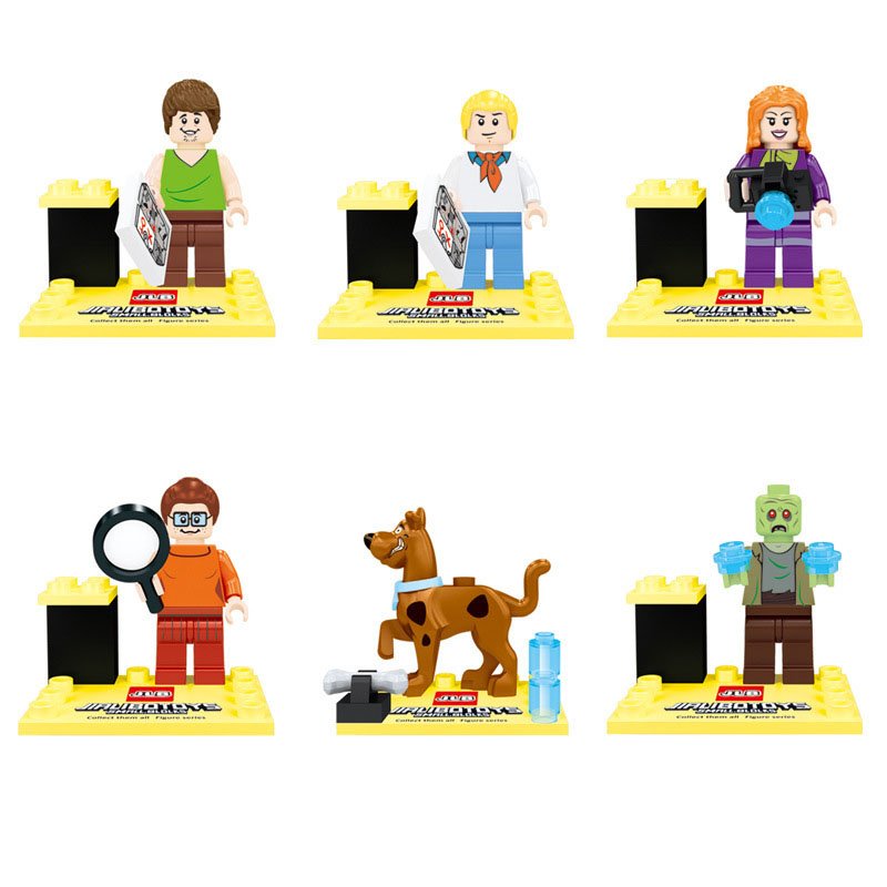 Scooby Doo Fred Jones Daphne Blake Shaggy Rogers Compatible Lego Minifigures